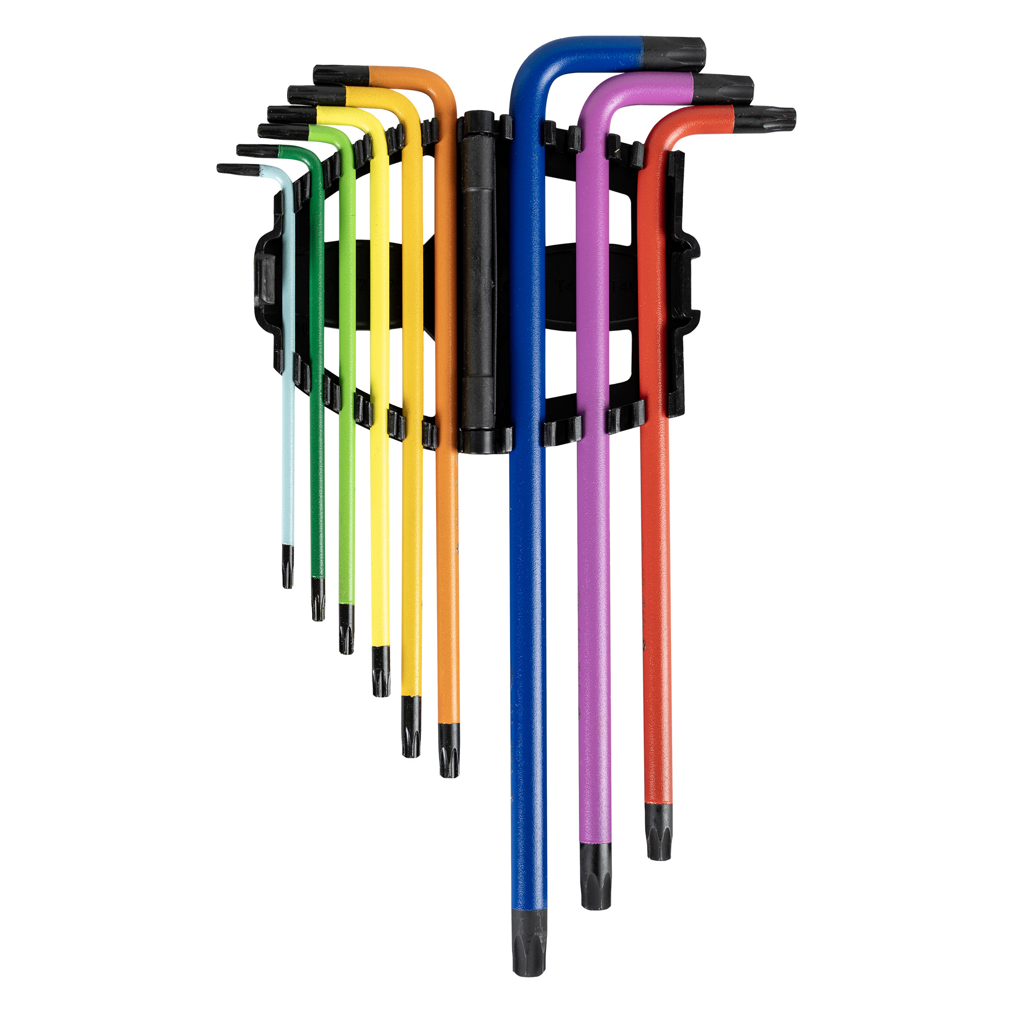 SET DI 9 CHIAVI TORX EXTRA LUNGHE COLORATE - immagine 2