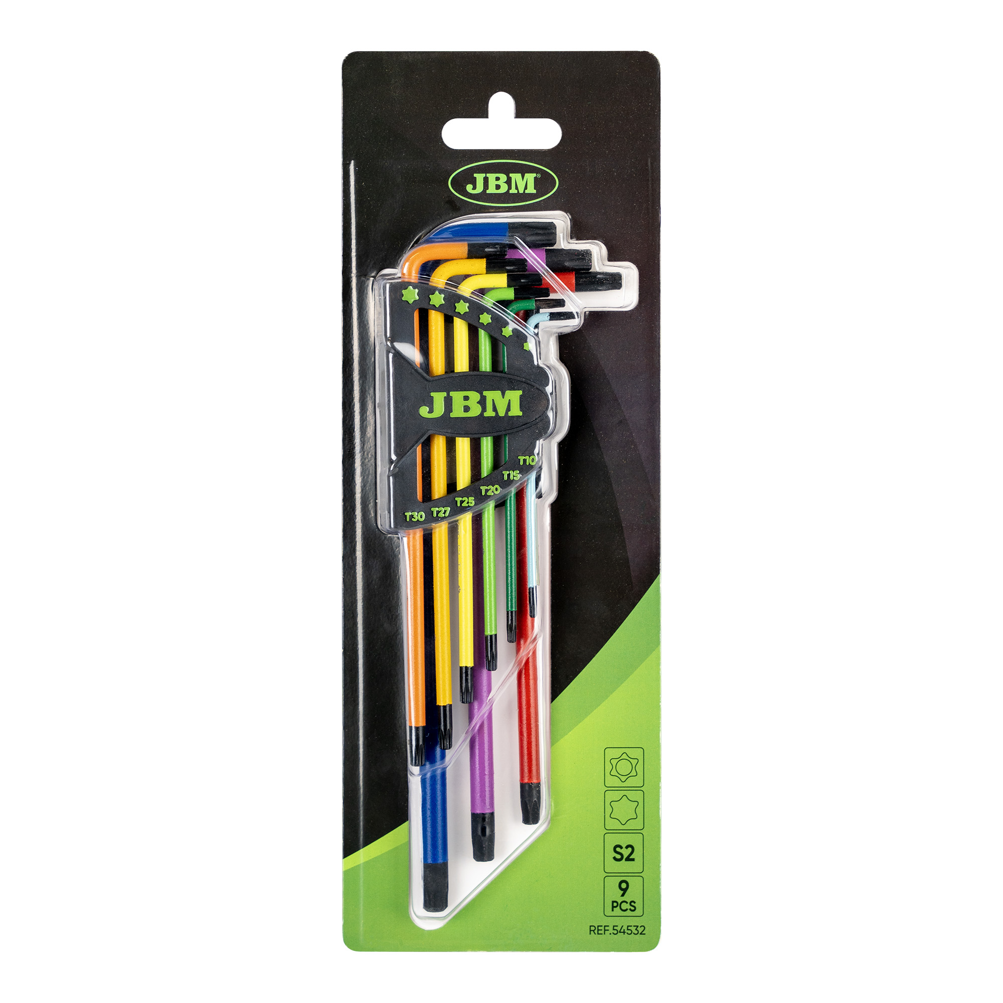 SET DI 9 CHIAVI TORX EXTRA LUNGHE COLORATE - immagine 3