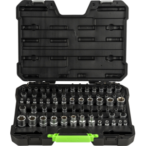 VALIGETTA DI 77 PEZZI CON BUSSOLE E INSERTI TORX/TORX PLUS
