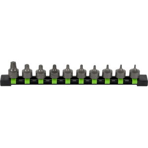 SET DI 10 INSERTI TORX CORTI CON BUSSOLE 3/8"
