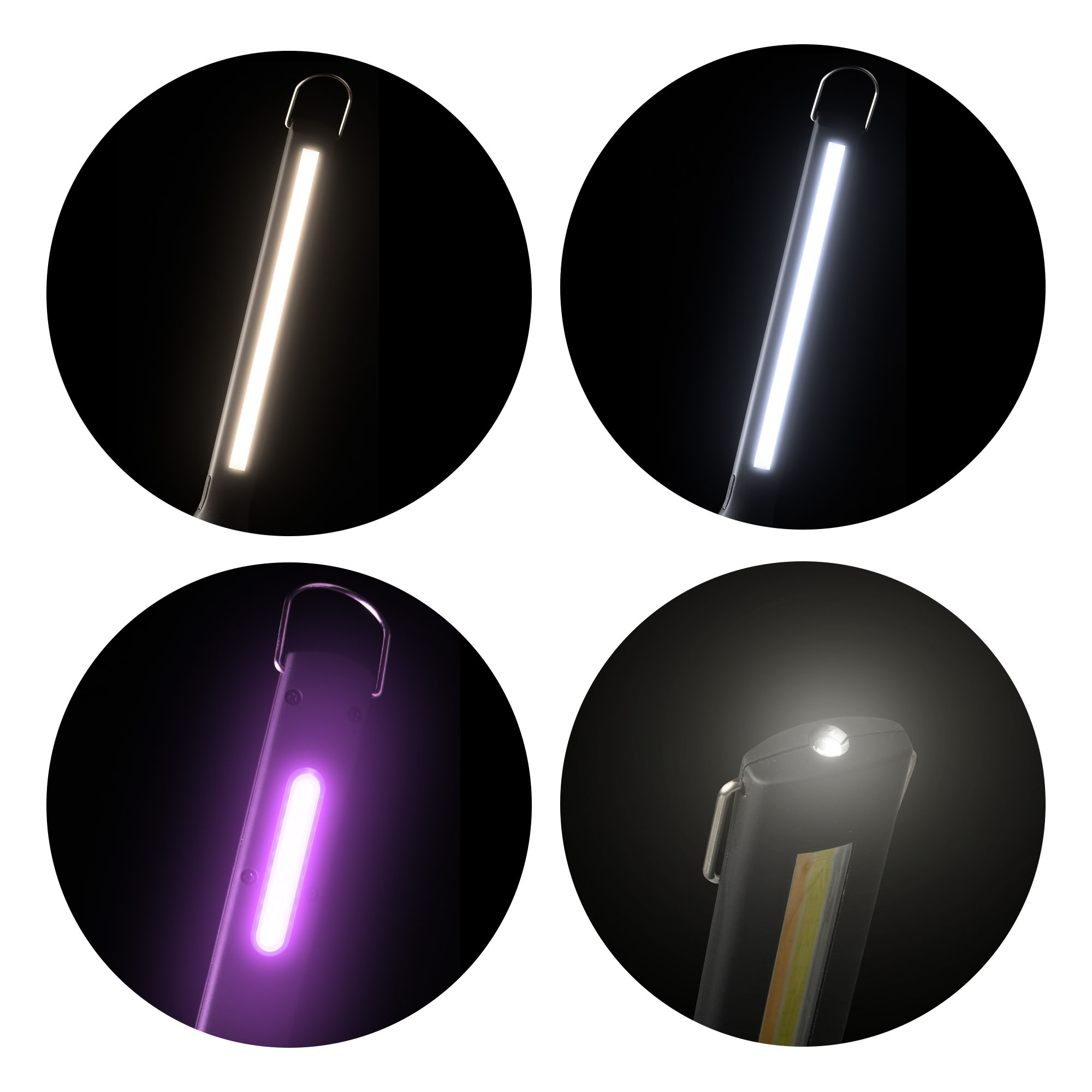 LAMPADA LED UV REGOLABILE CON BASE MAGNETICA ARTICOLATA - 500LM - immagine 4
