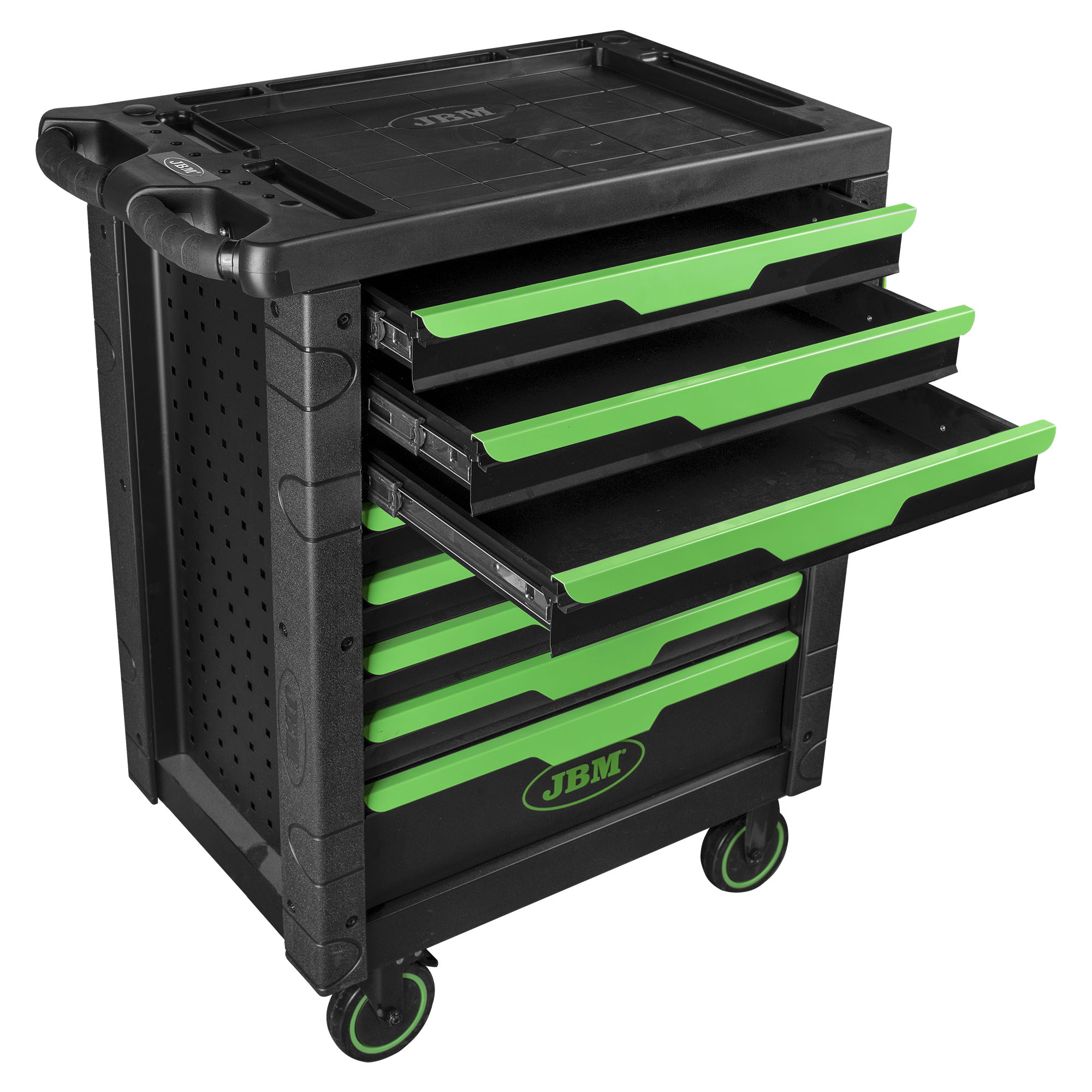 CARRELLO CON 8 CASSETTI VERDE - VUOTO