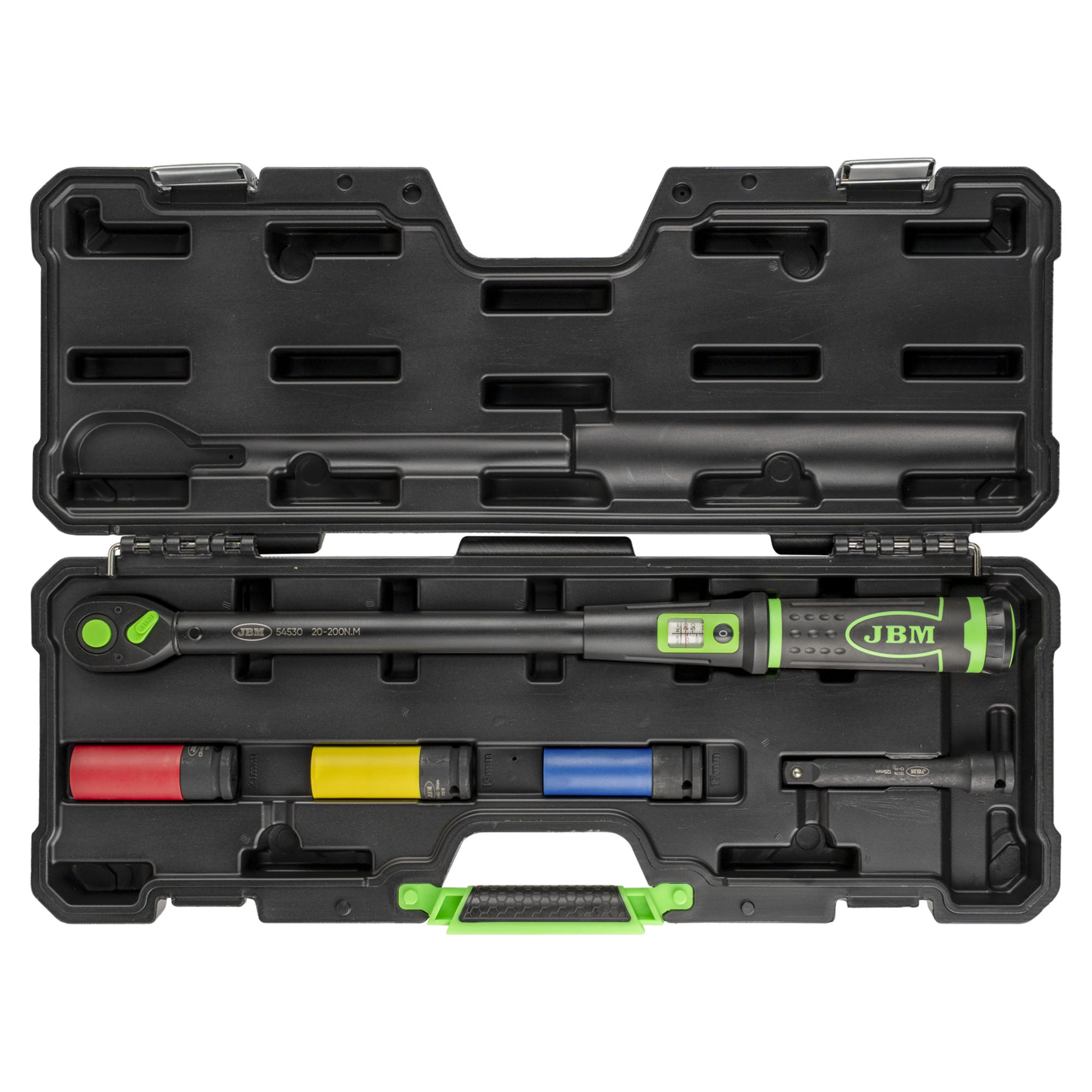 SET DI UTENSILI DA 5 PEZZI CON CHIAVE DINAMOMETRICA 1/2" E FINESTRA DI VISUALIZZAZIONE - immagine 2