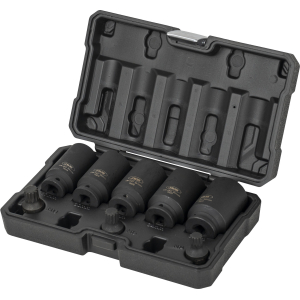 SET DI 5 BUSSOLE ESAGONALI E 3 PUNTE A PERCUSSIONE XZN DA 1/2”