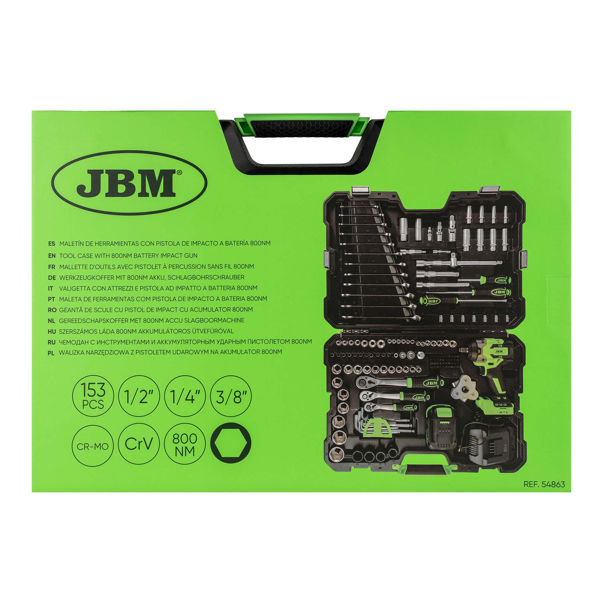 VALIGETTA CON ATTREZZI AVVITATORE AD IMPULSI BRUSHLESS A BATTERIA 800NM - immagine 5