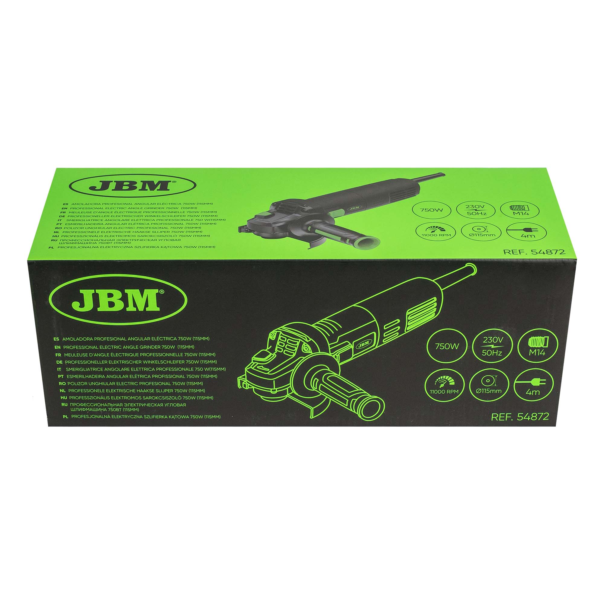 SMERIGLIATRICE ANGOLARE ELETTRICA PROFESSIONALE 750 W(115MM) - immagine 5