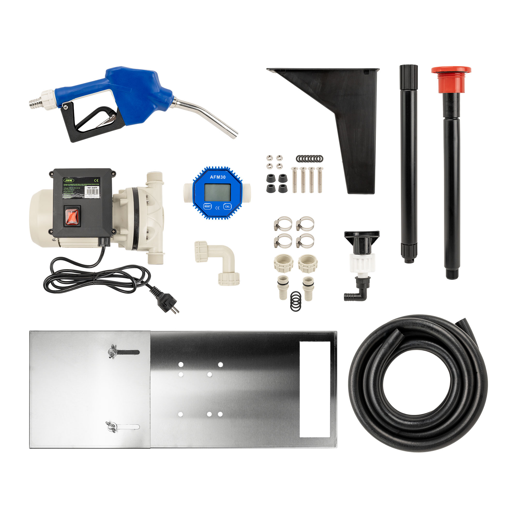POMPA DI ALIMENTAZIONE ELETTRICA AUS32 CON CONTATORE ELETTRONICO 370W - immagine 2