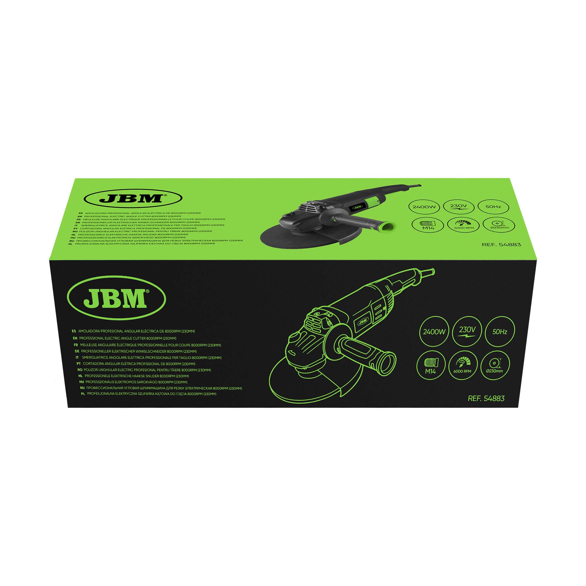 SMERIGLIATRICE ANGOLARE ELETTRICA PROFESSIONALE PER TAGLIO 2400W (230MM) - immagine 5