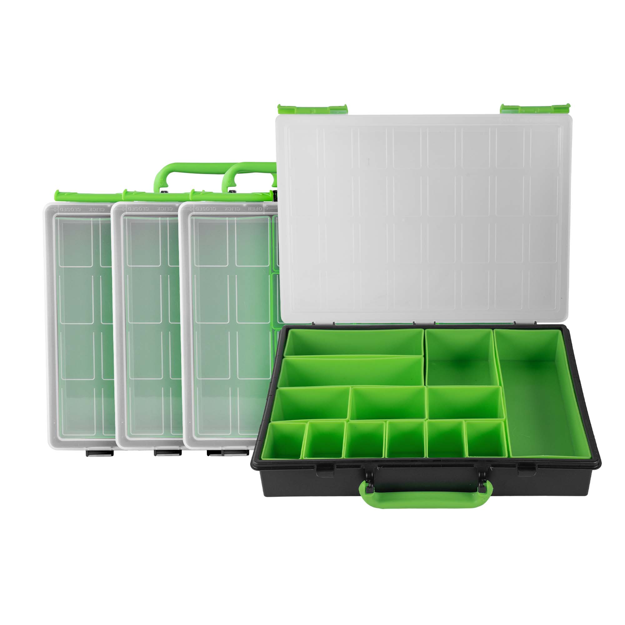 CASSA CON 4 VALIGETTE IN PLASTICA ESTRAIBILI - immagine 4