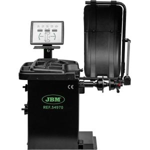EQUILIBRATRICE RUOTE DIGITALE CON PEDALE FRENO E LASER