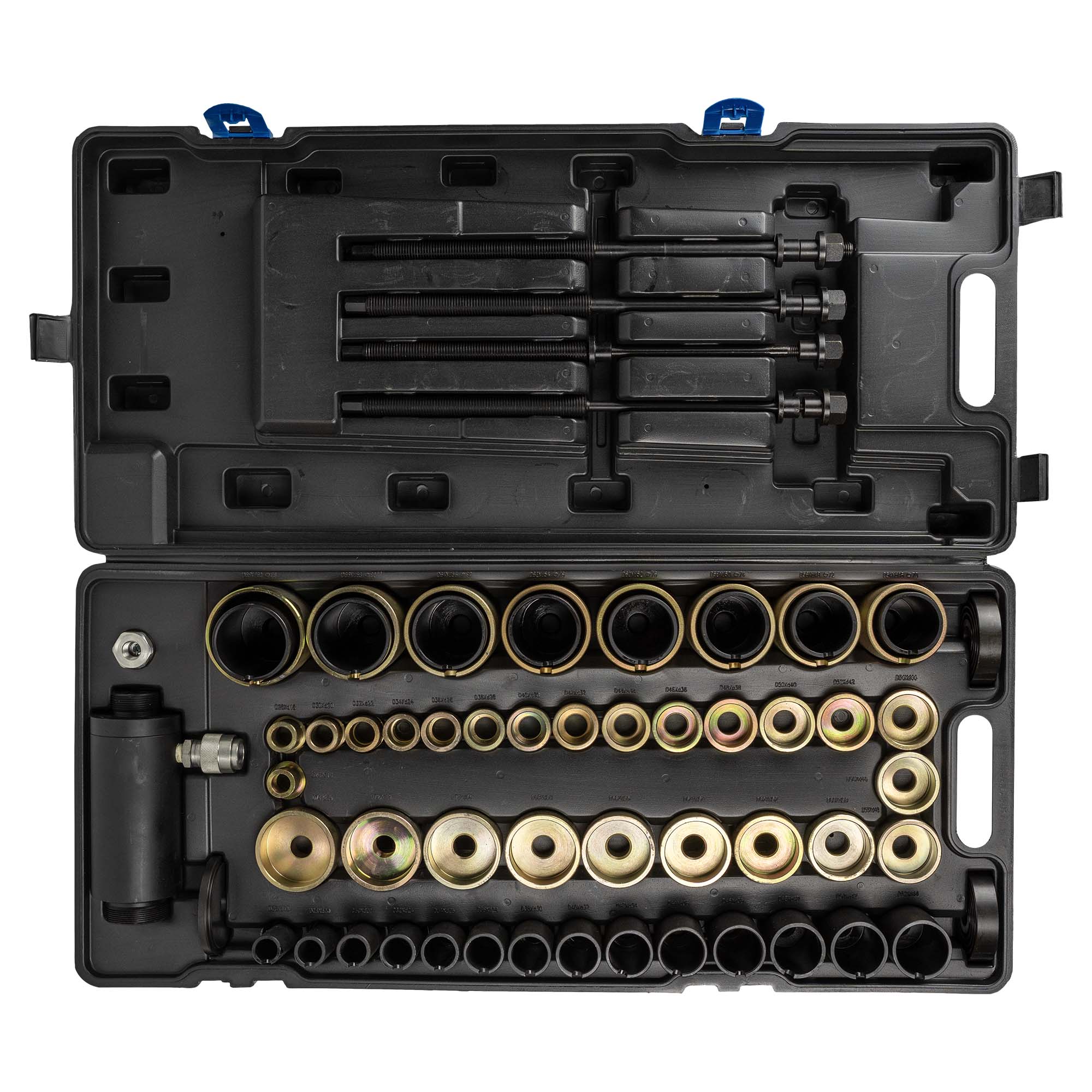 SET IDRAULICO PER L'ESTRAZIONE/INSTALLAZIONE DI SILENT BLOCK E CUSCINETTI (63PCS) - immagine 2