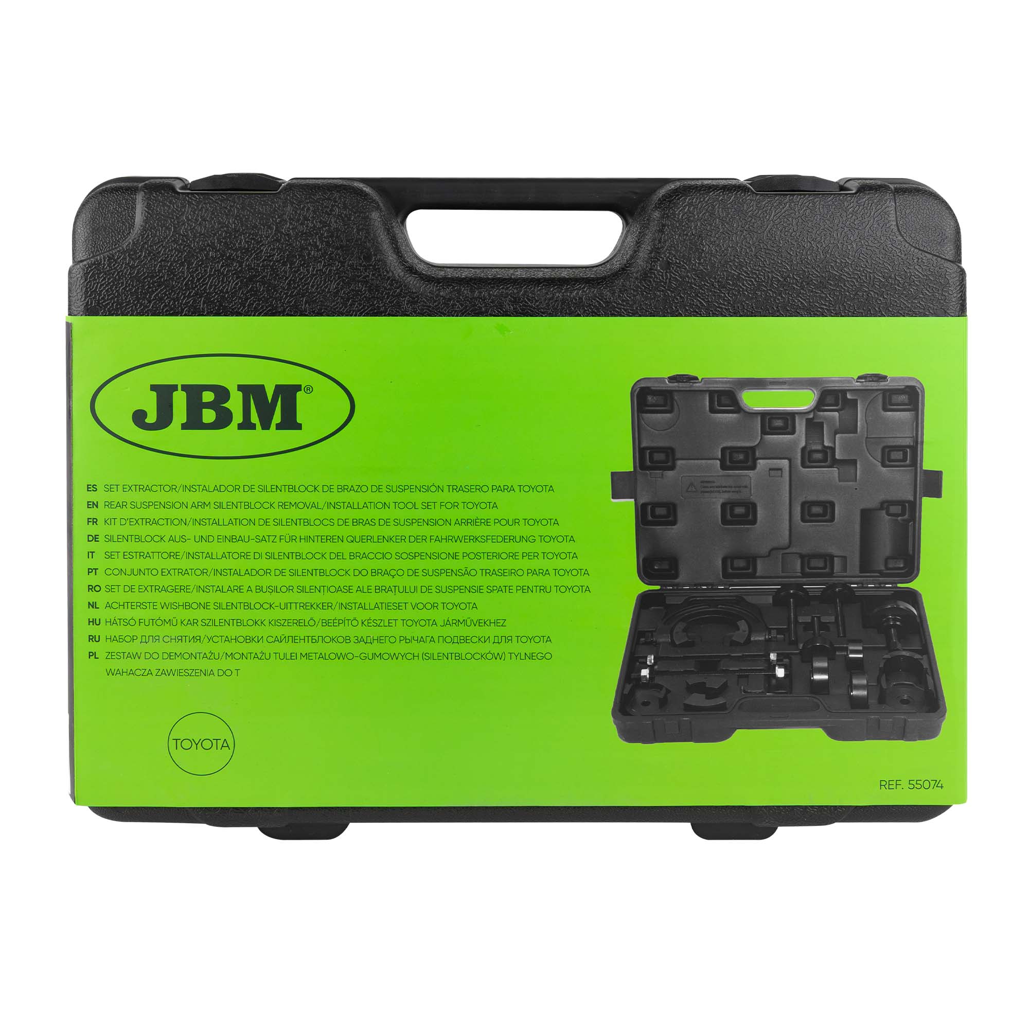 SET ESTRATTORE/INSTALLATORE DI SILENTBLOCK DEL BRACCIO SOSPENSIONE POSTERIORE PER TOYOTA - immagine 4