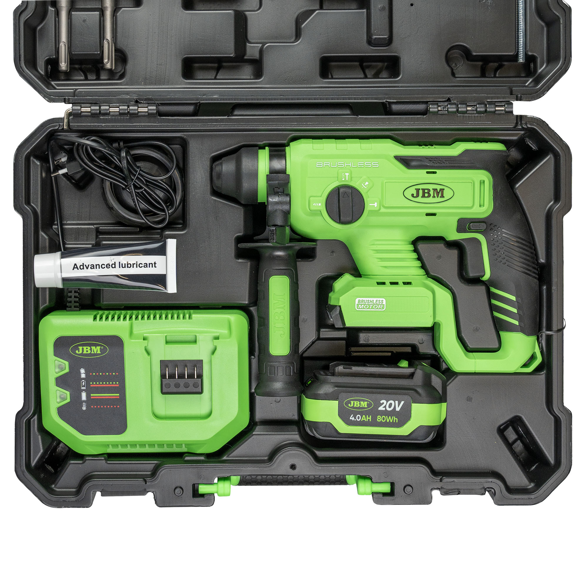 MARTELLO PERFORATORE BRUSHLESS A BATTERIA CON CUSTODIA - immagine 2