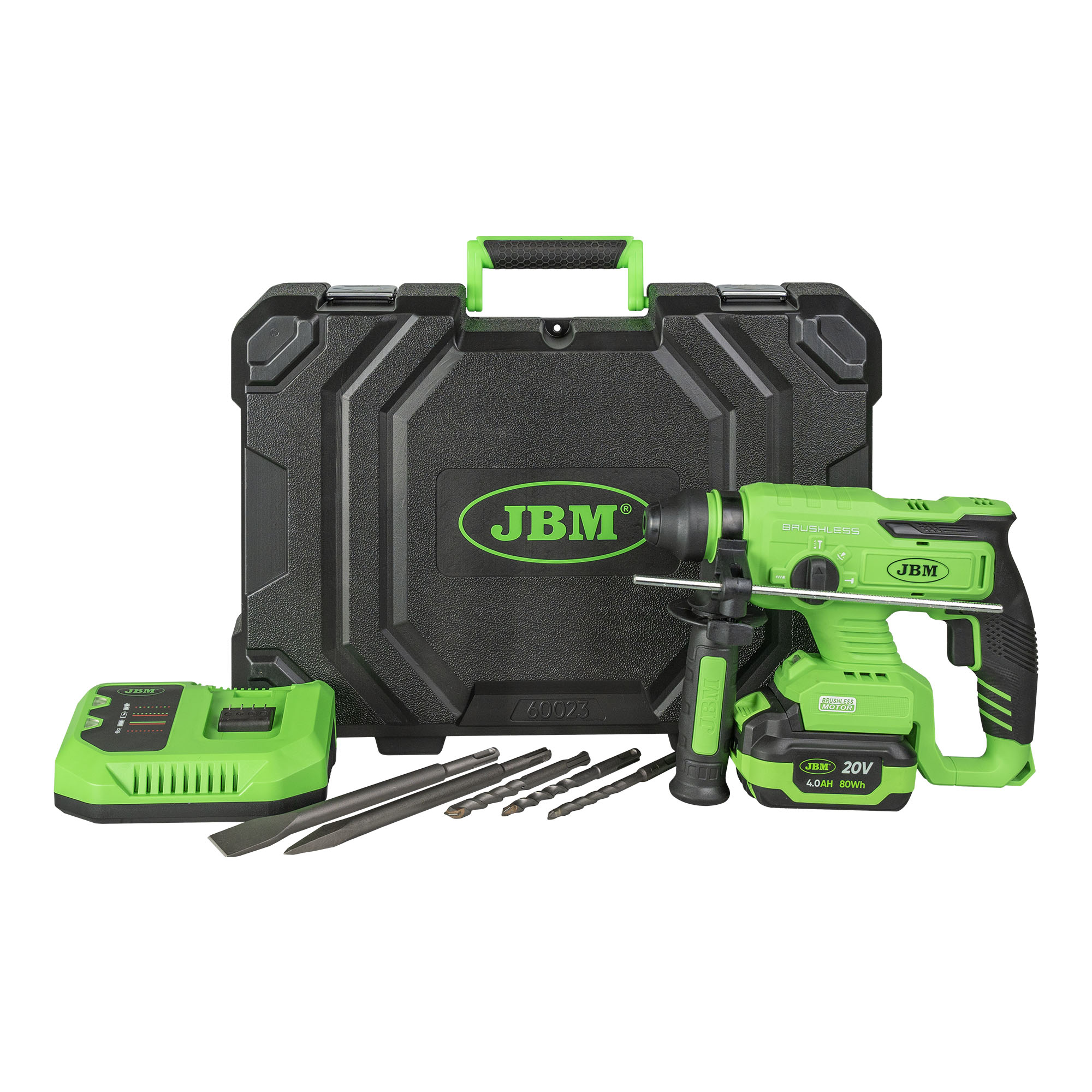 MARTELLO PERFORATORE BRUSHLESS A BATTERIA CON CUSTODIA - immagine 4