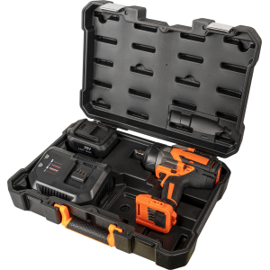 AVVITATORE A IMPULSI BRUSHLESS A BATTERIA 1/2" 1300NM CON VALIGETTA - ARANCIONE