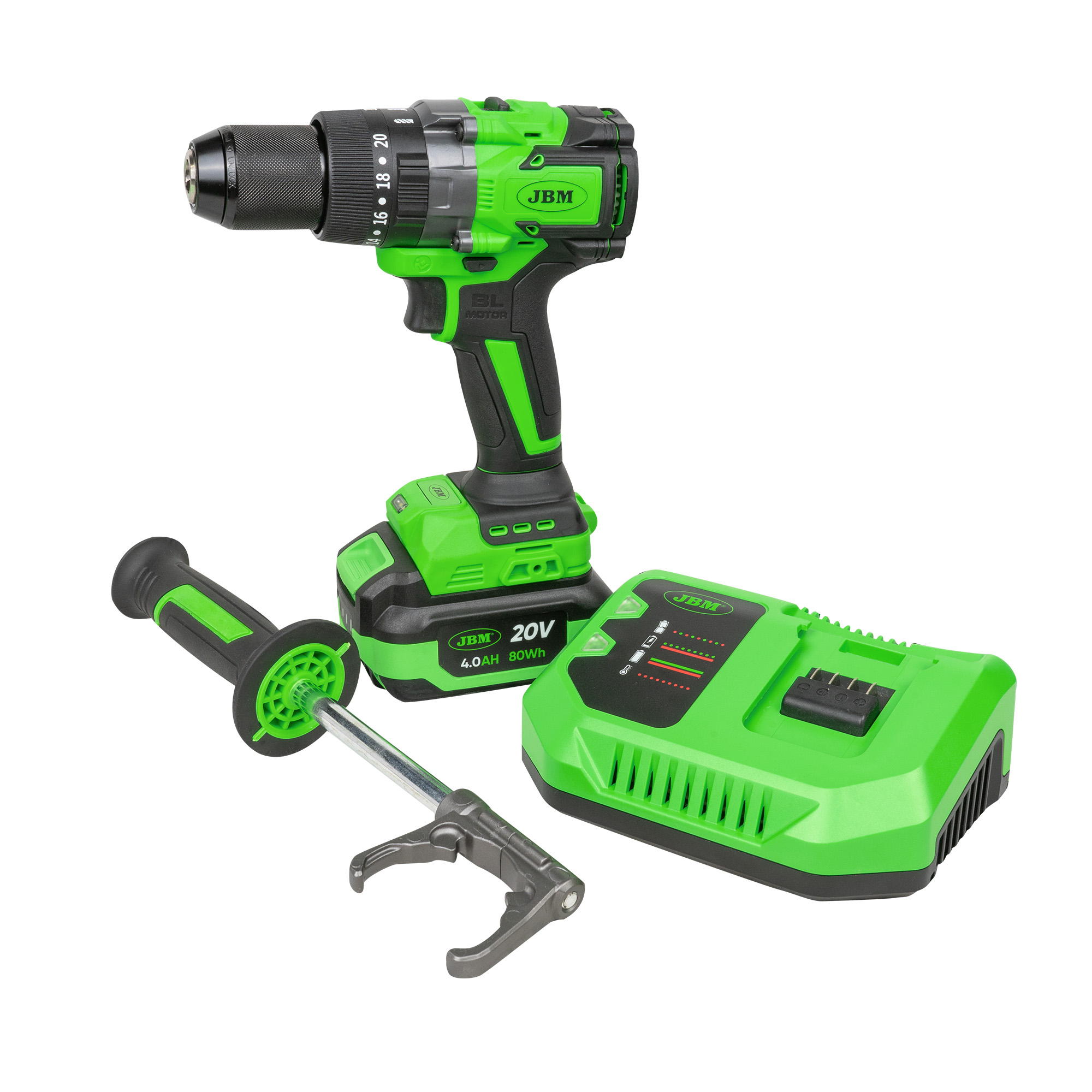 TRAPANO A 2 VELOCITÀ BRUSHLESS A BATTERIA CON CUSTODIA - immagine 5