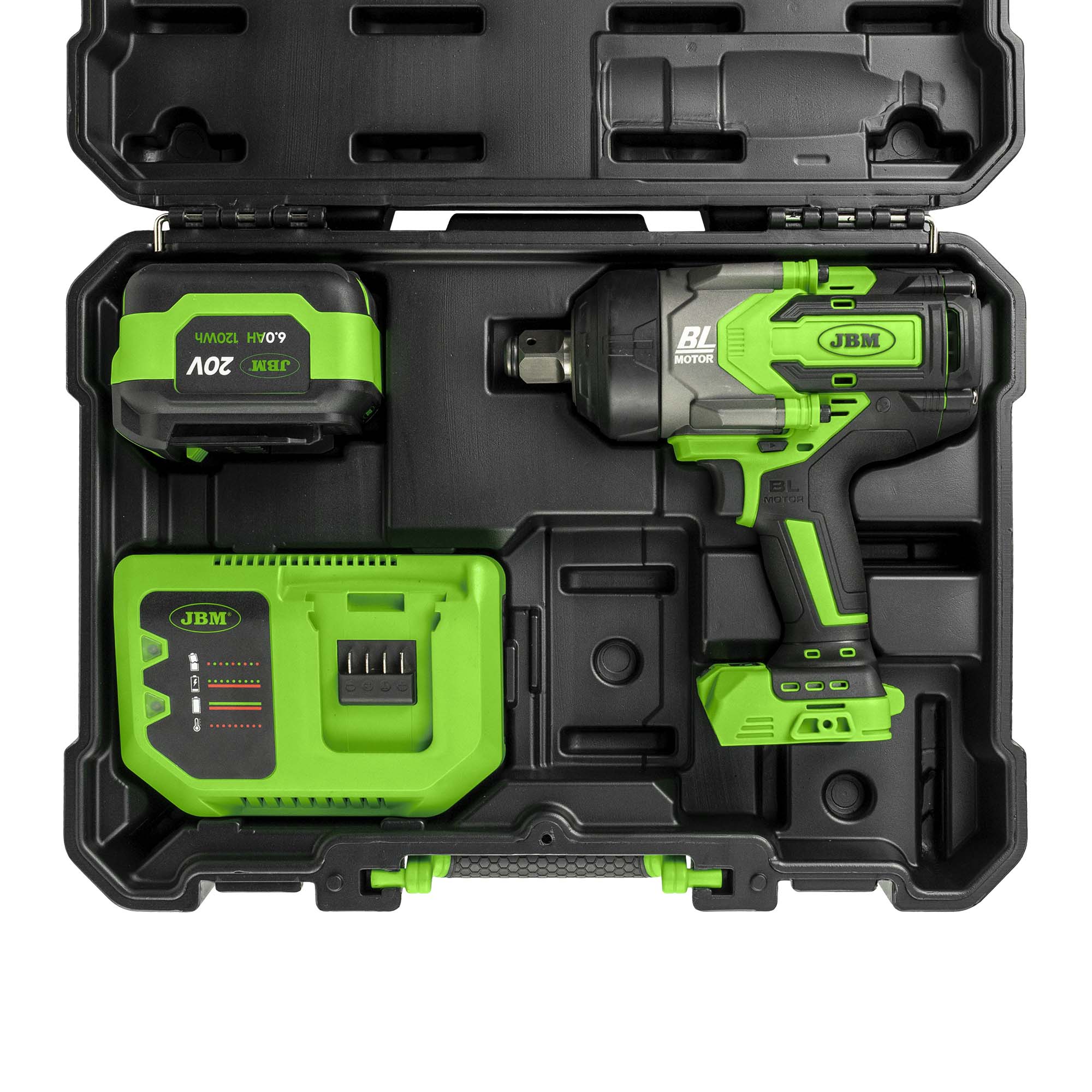 AVVITATORE PNEUMATICO BRUSHLESS A BATTERIA 3/4" 1300NM CON VALIGETTA - immagine 2