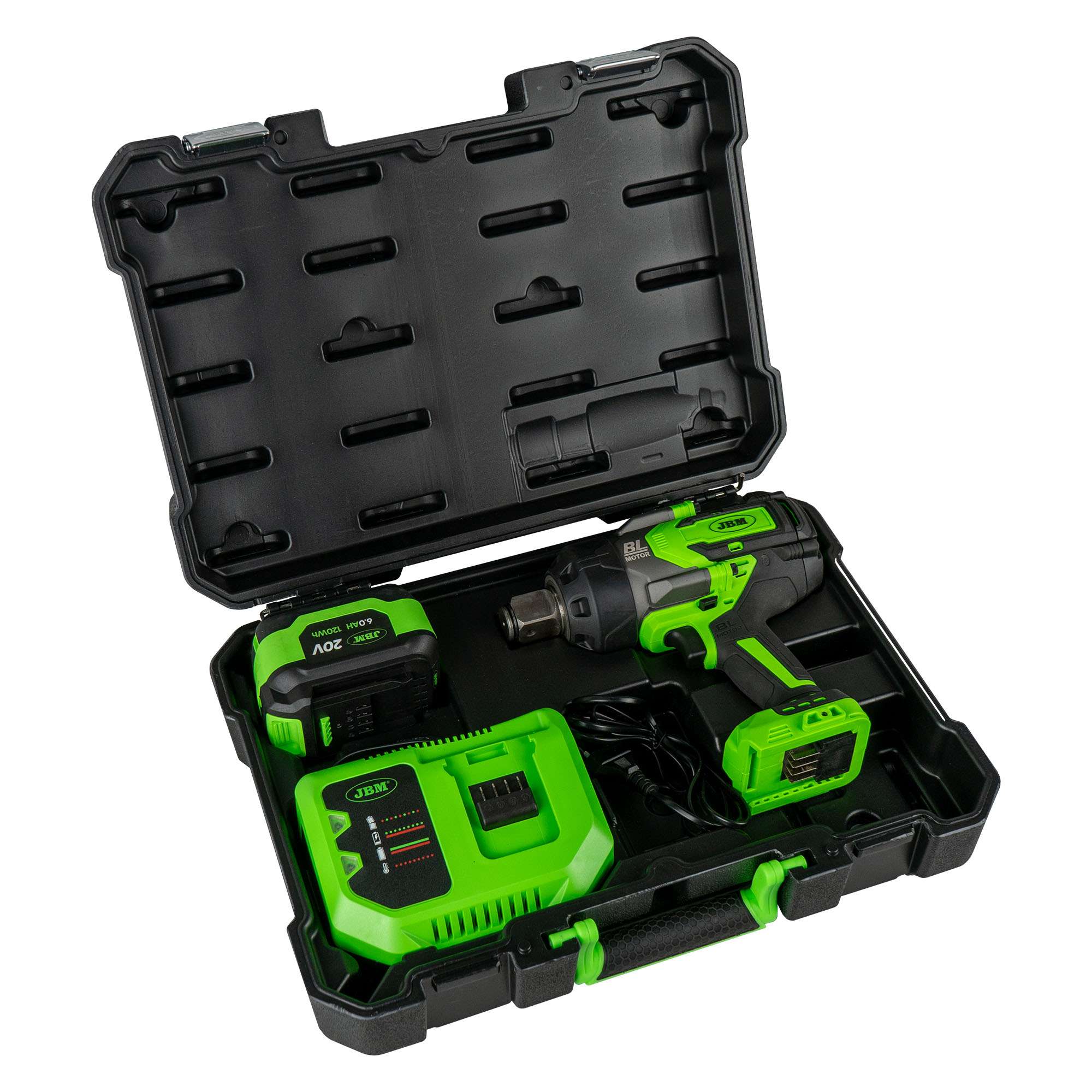 AVVITATORE PNEUMATICO BRUSHLESS A BATTERIA 1" 2300NM CON VALIGETTA