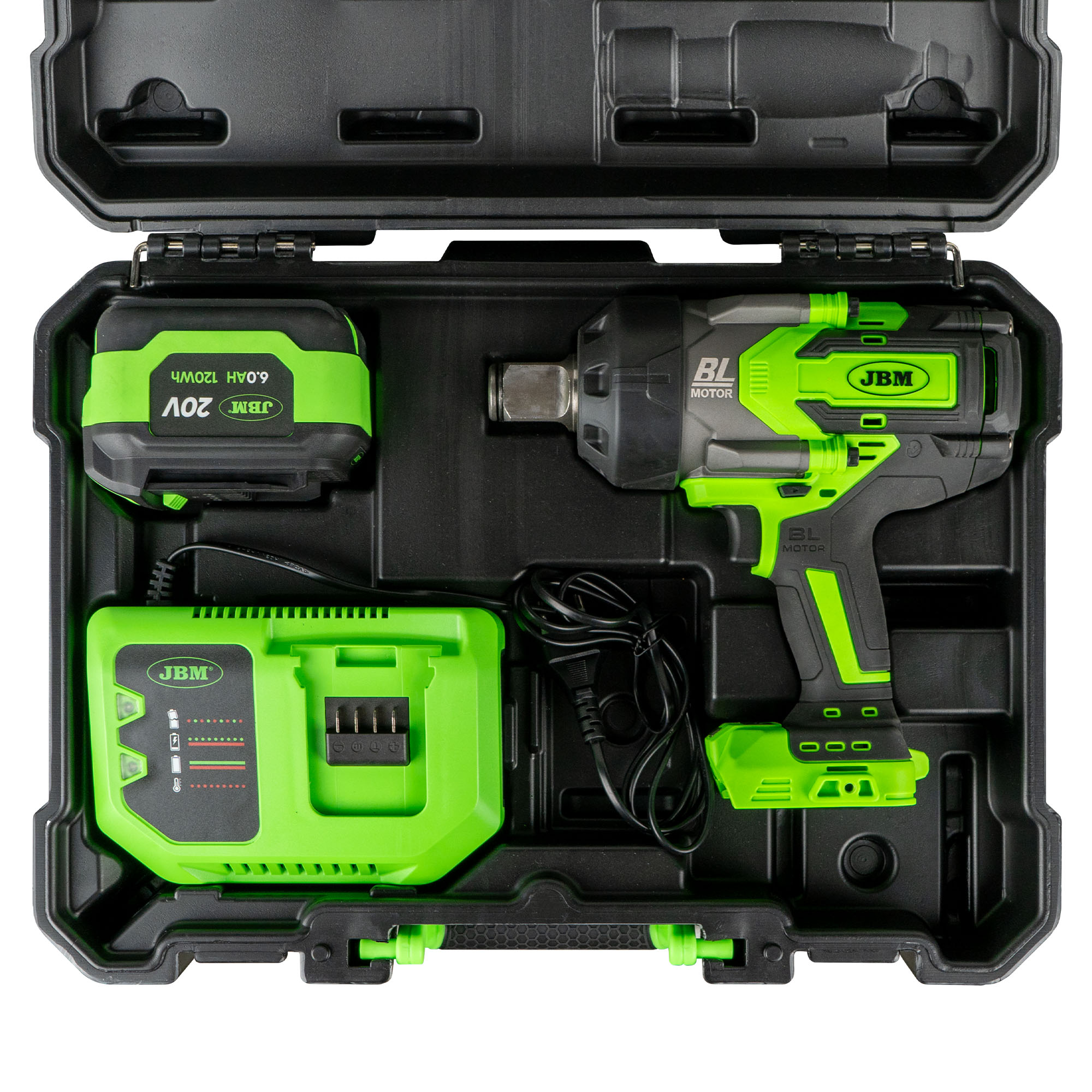 AVVITATORE PNEUMATICO BRUSHLESS A BATTERIA 1" 2300NM CON VALIGETTA - immagine 3
