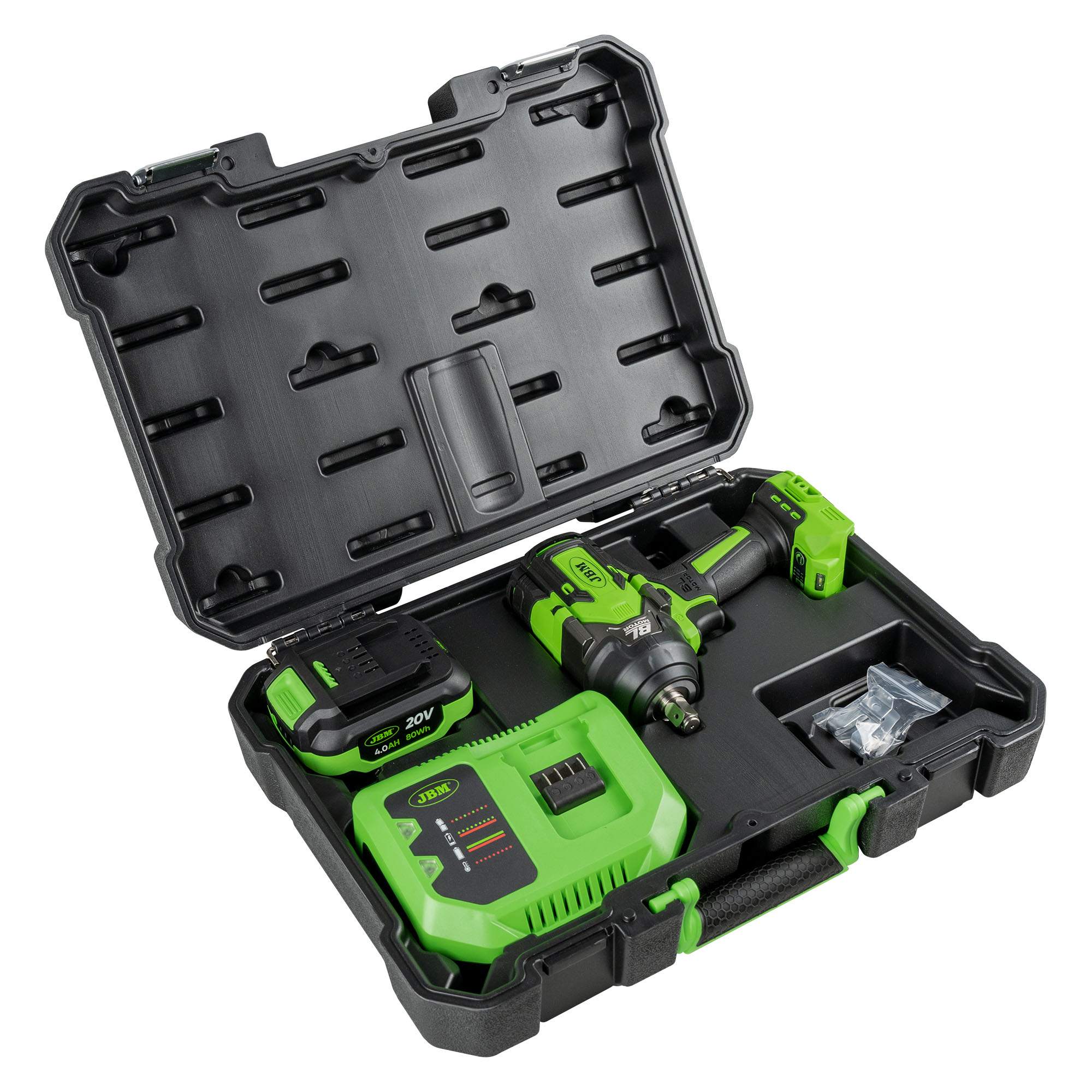 - AVVITATORE PNEUMATICO BRUSHLESS A BATTERIA 1/2" 1000NM CON VALIGETTA