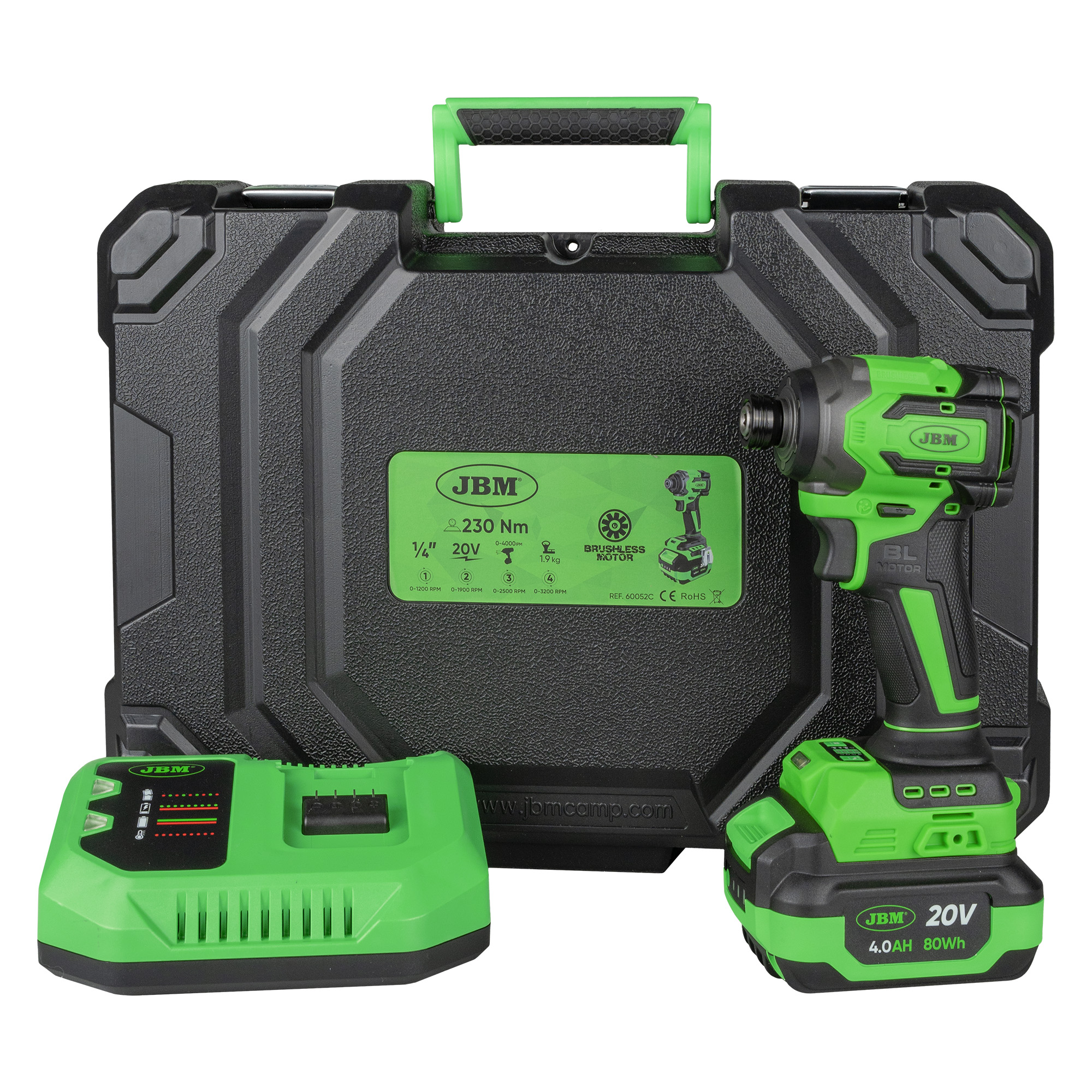 AVVITATORE A IMPULSI A BATTERIA 1/4" 230NM CON VALIGETTA - immagine 5