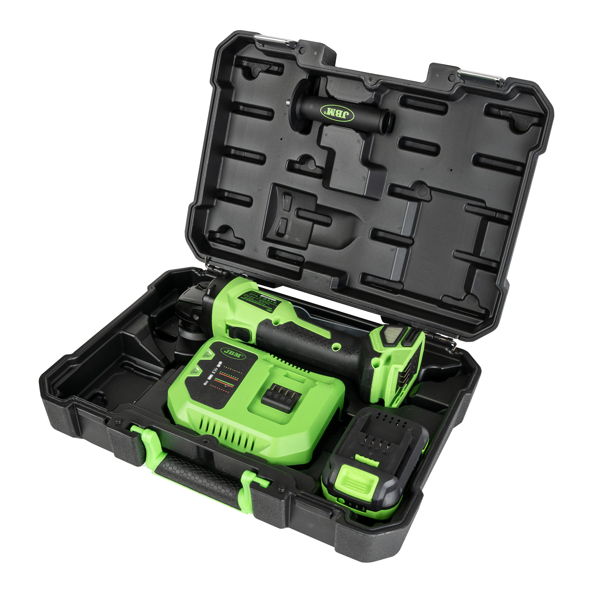 SMERIGLIATRICE ANGOLARE 115MM BRUSHLESS A BATTERIA CON CUSTODIA