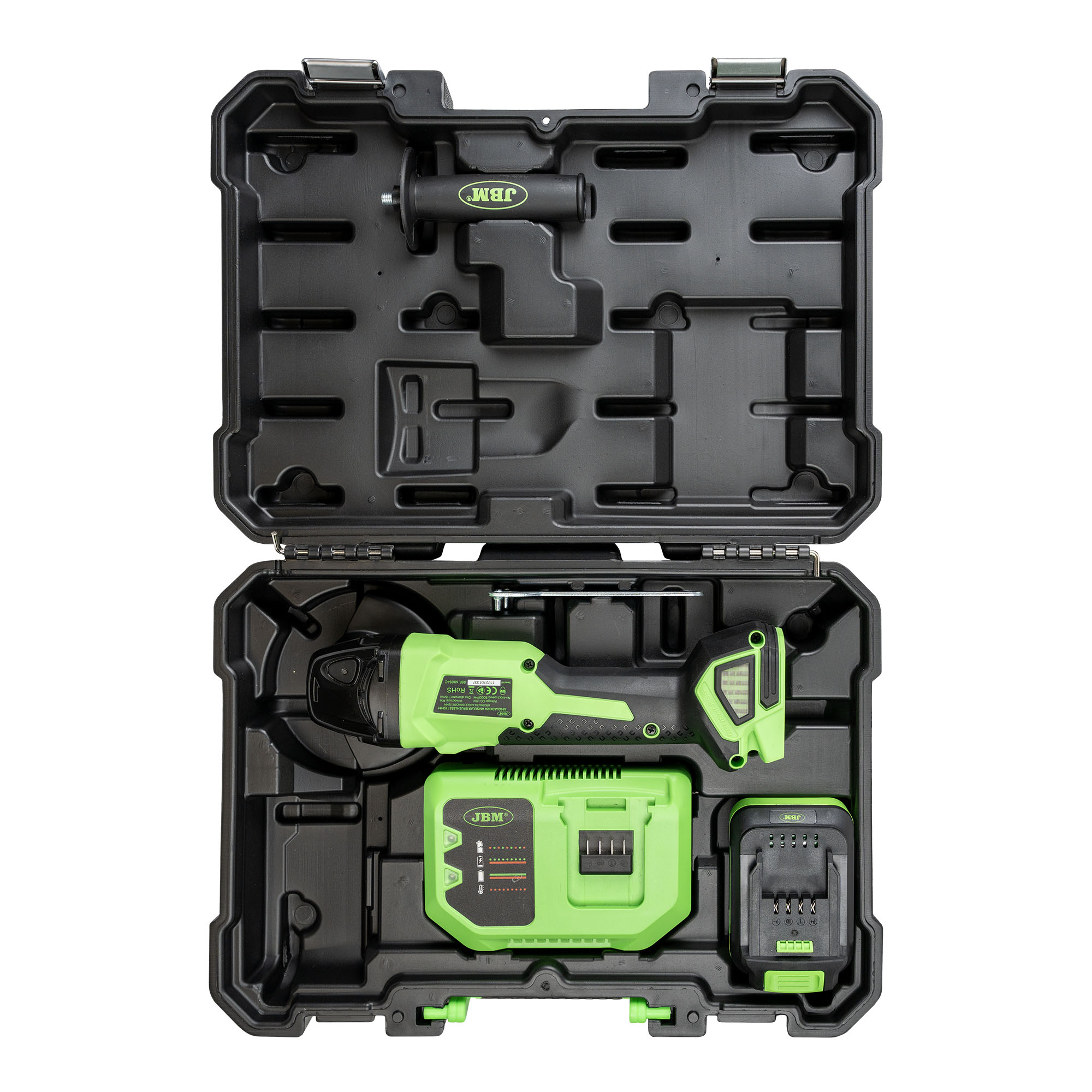 SMERIGLIATRICE ANGOLARE 115MM BRUSHLESS A BATTERIA CON CUSTODIA - immagine 2