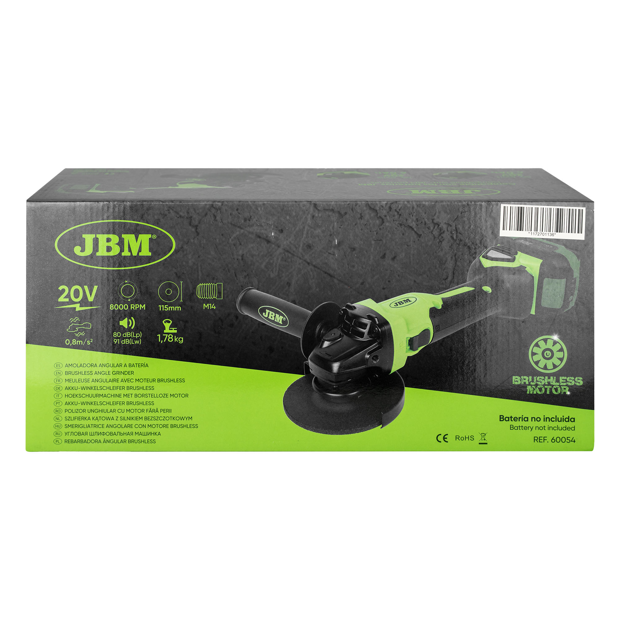 SMERIGLIATRICE ANGOLARE CON MOTORE BRUSHLESS 115MM - immagine 5