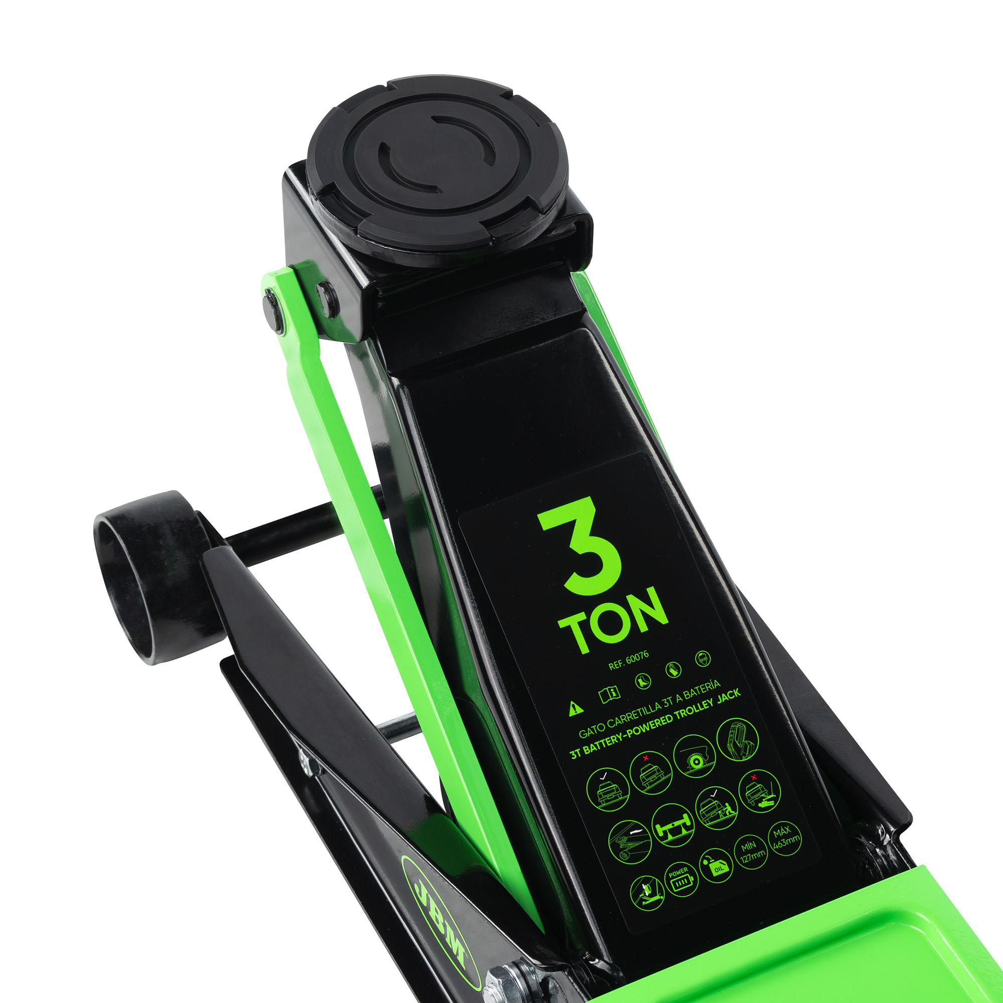 CRIC IDRAULICO A CARRELLO DA 3T A BATTERIA - immagine 3