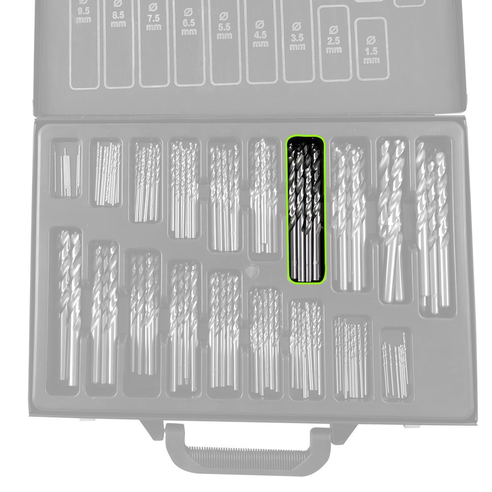 SET DI PUNTE AD ELICA HSS 4341, 1-10 MM - immagine 5