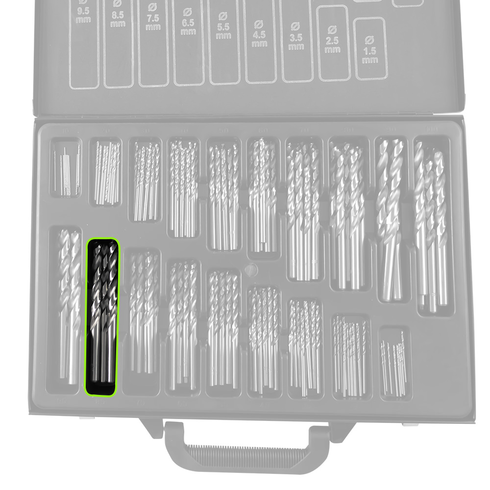SET DI PUNTE AD ELICA HSS 4341, 1-10 MM - immagine 6