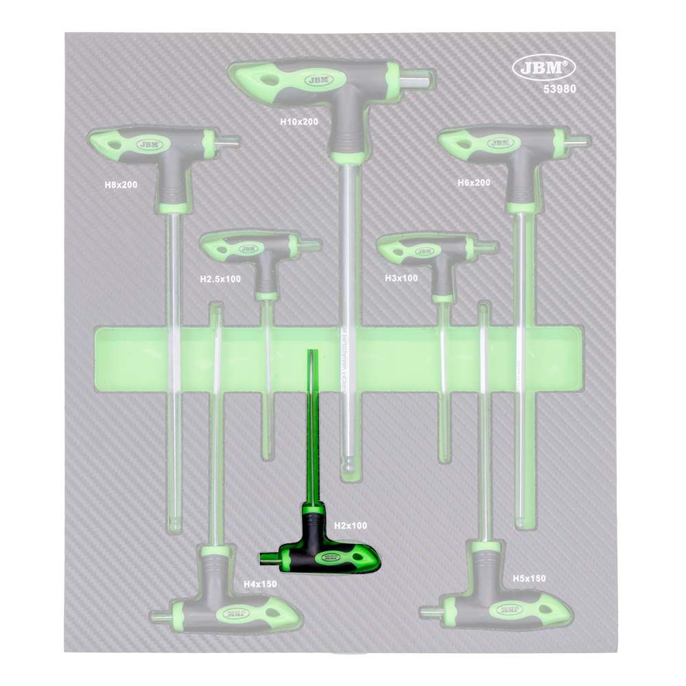 MODULO DI 8 CHIAVI ESAGONALI A FORMA DI “T” - immagine 4