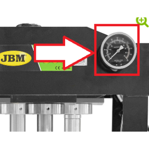 MANOMETRO PRESSA DA OFFICINA 20/30 TONNELLATE (RIF. 53590)