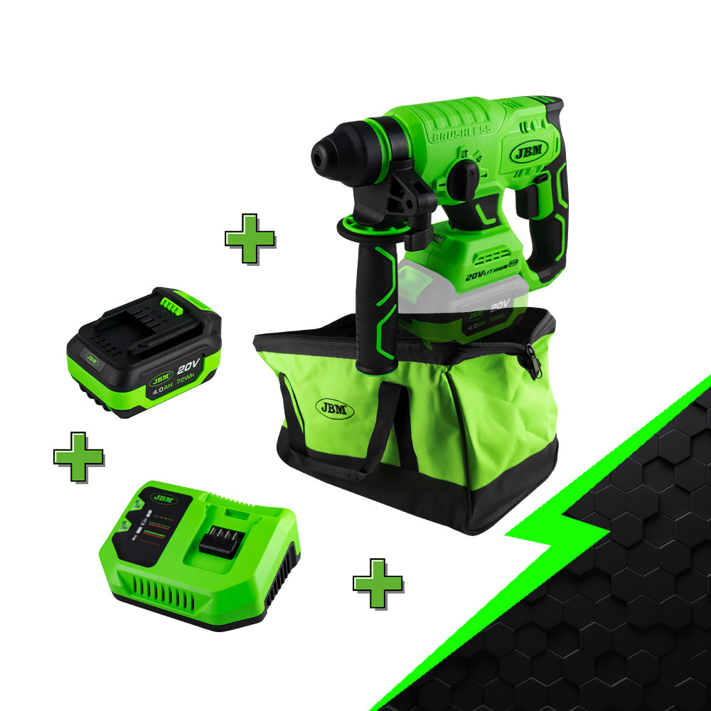 PROMO ELECTR: MARTELLO PERFORATORE CON MOTORE BRUSHLESS 60023 + 60013 + 60016 + 53782