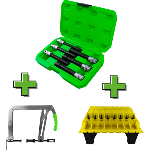 PROMO SET DI BIT TORX 6 PZ. DA 1/2" TIPO E EXTRA LUNGHI 53915 + 53637 + 52734