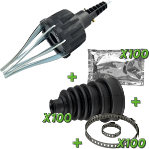 PROMO: UTENSILE PNEUMATICO PER IL MONTAGGIO DI CUFFIE SEMIASSE (8 BAR) + 53693