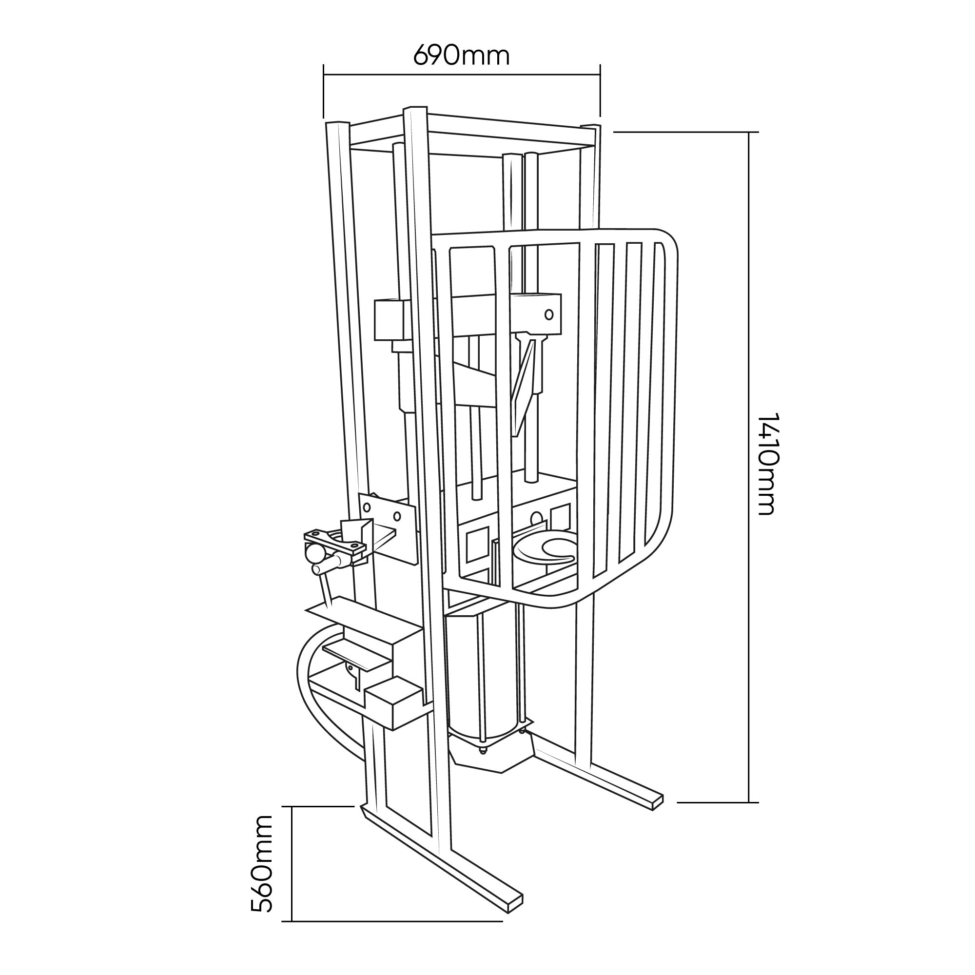 COMPRESSORE PNEUMATICO A MOLLA 1T - immagine 5