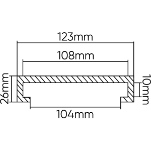 TAMPONE IN GOMMA PER PONTE SOLLEVATORE RAVAGLIOLI/WERTHER 123MM