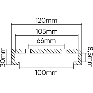 TAMPONE IN GOMMA PER PONTE SOLLEVATORE TWIN BUSCH 120MM