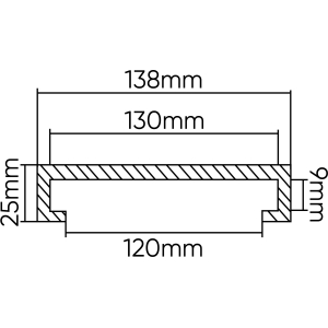 TAMPONE IN GOMMA PER PONTE SOLLEVATORE CASCOS 138MM