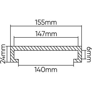 TAMPONE IN GOMMA PER PONTE SOLLEVATORE ISTOBAL/VELYEN 155MM