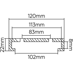 TAMPONE IN GOMMA PER PONTE SOLLEVATORE MAHA 120MM