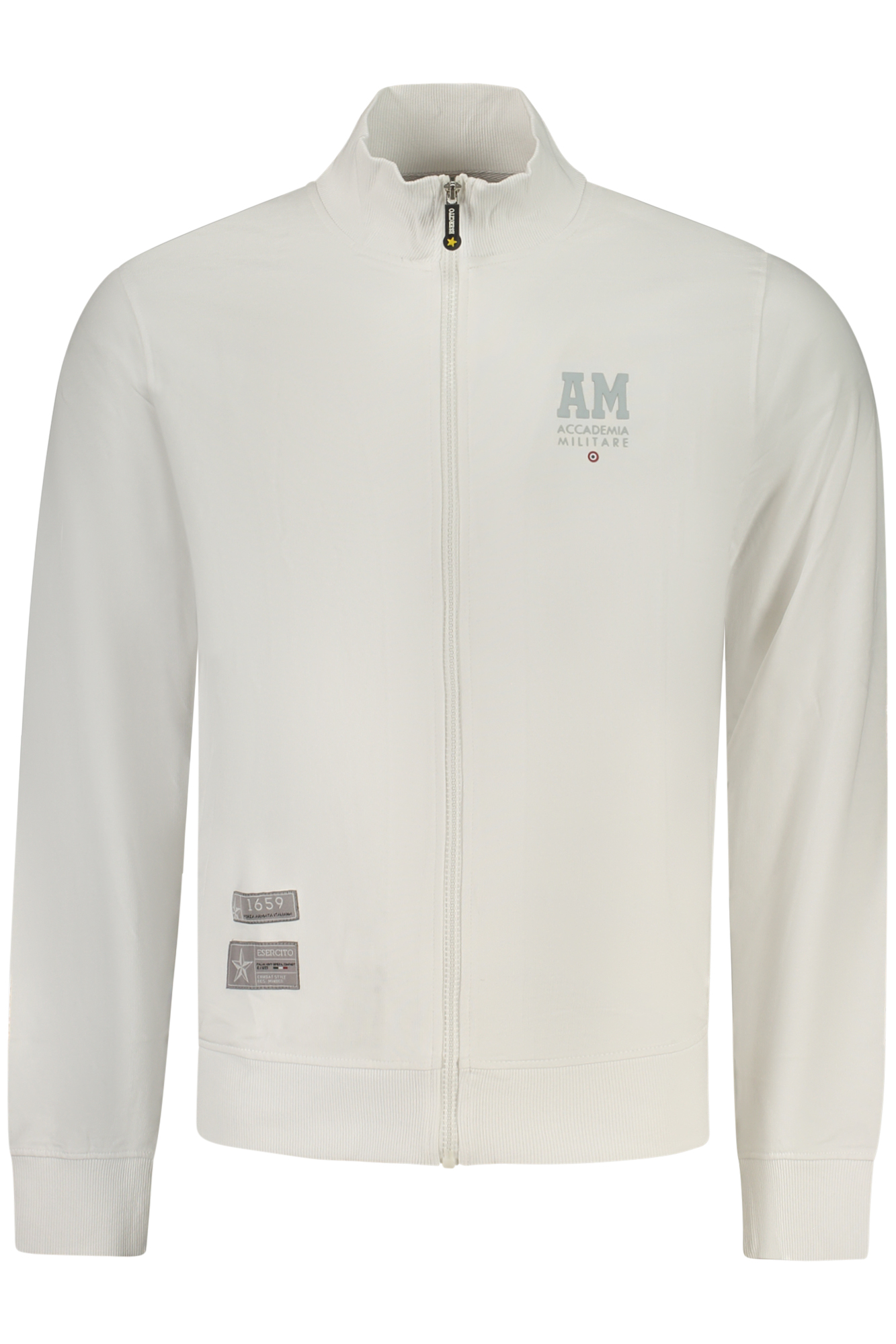 ACCADEMIA MILITARE FELPA CON ZIP UOMO - Bianco