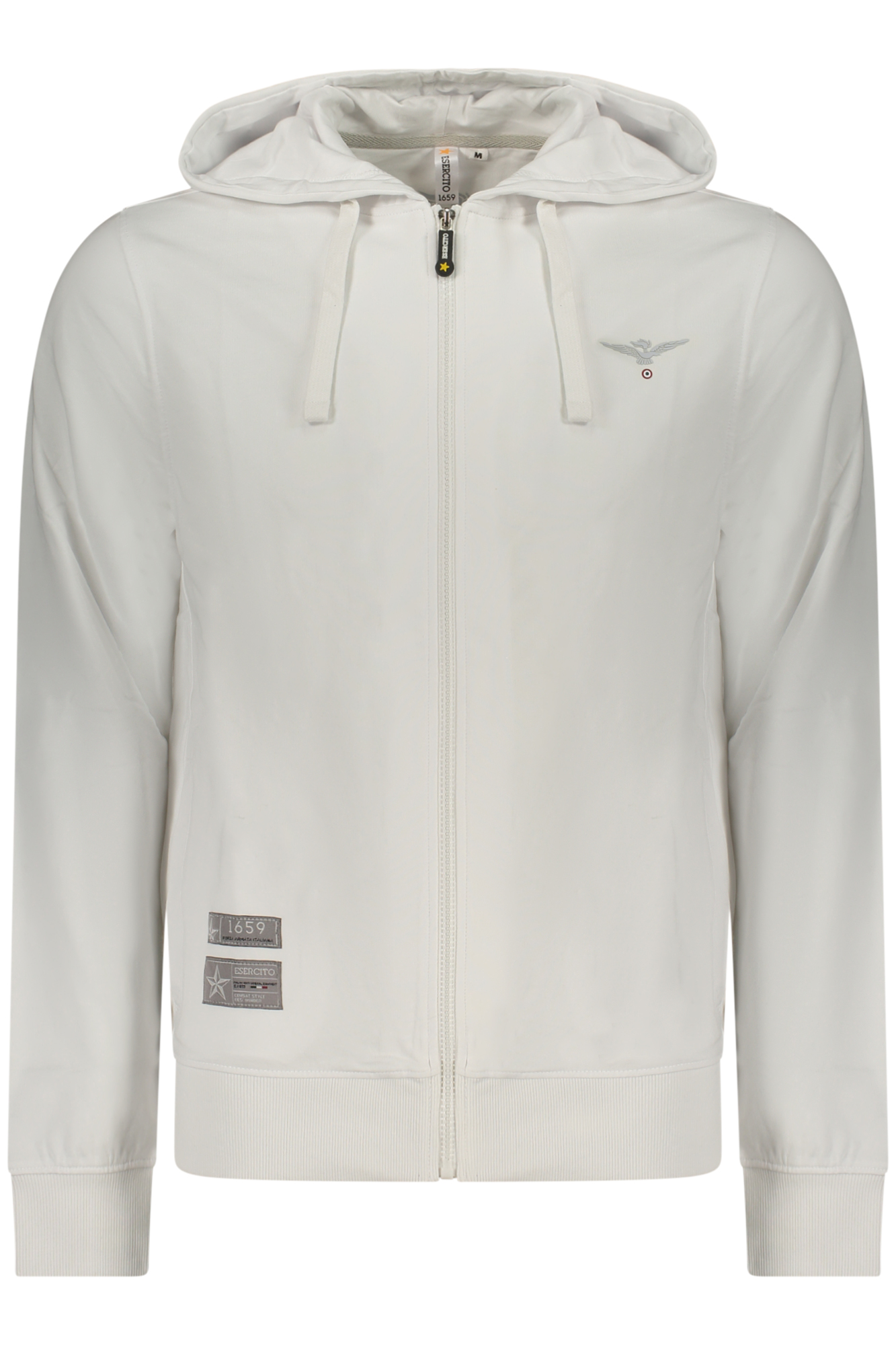 ACCADEMIA MILITARE FELPA CON ZIP UOMO - Bianco