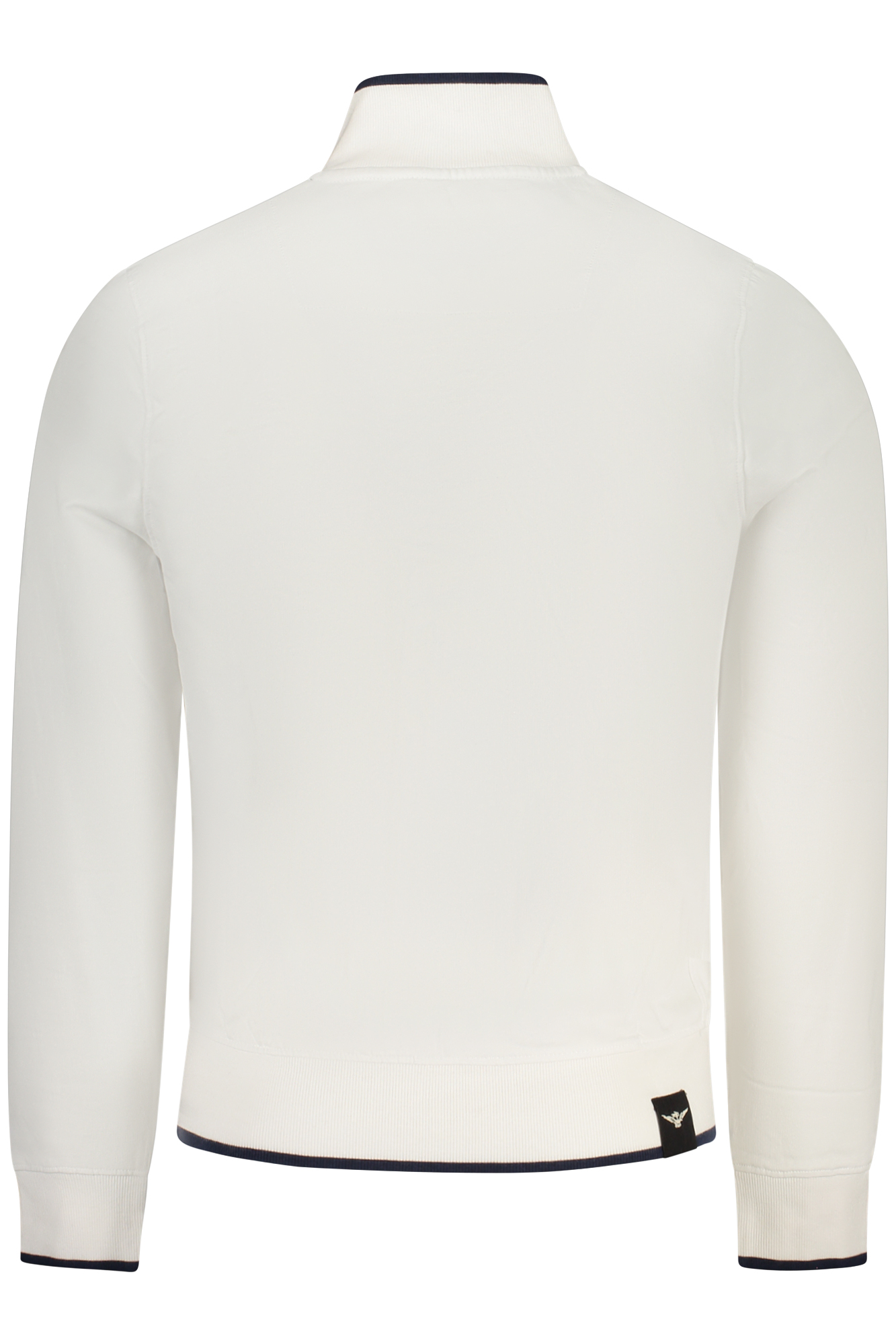 ACCADEMIA MILITARE FELPA CON ZIP UOMO - Bianco - immagine 2