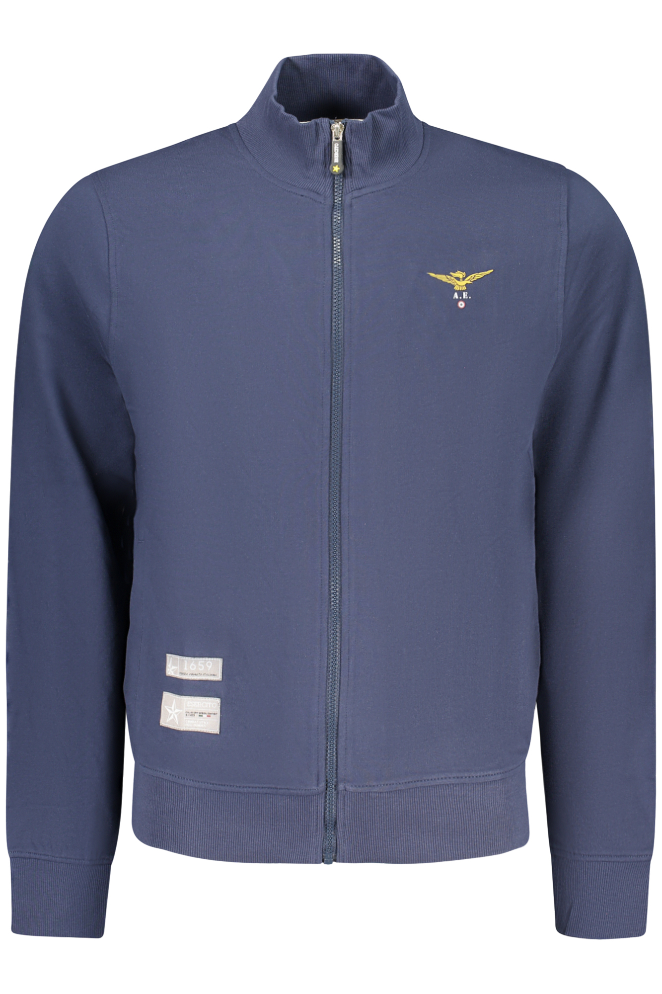 ACCADEMIA MILITARE FELPA CON ZIP UOMO - Blu