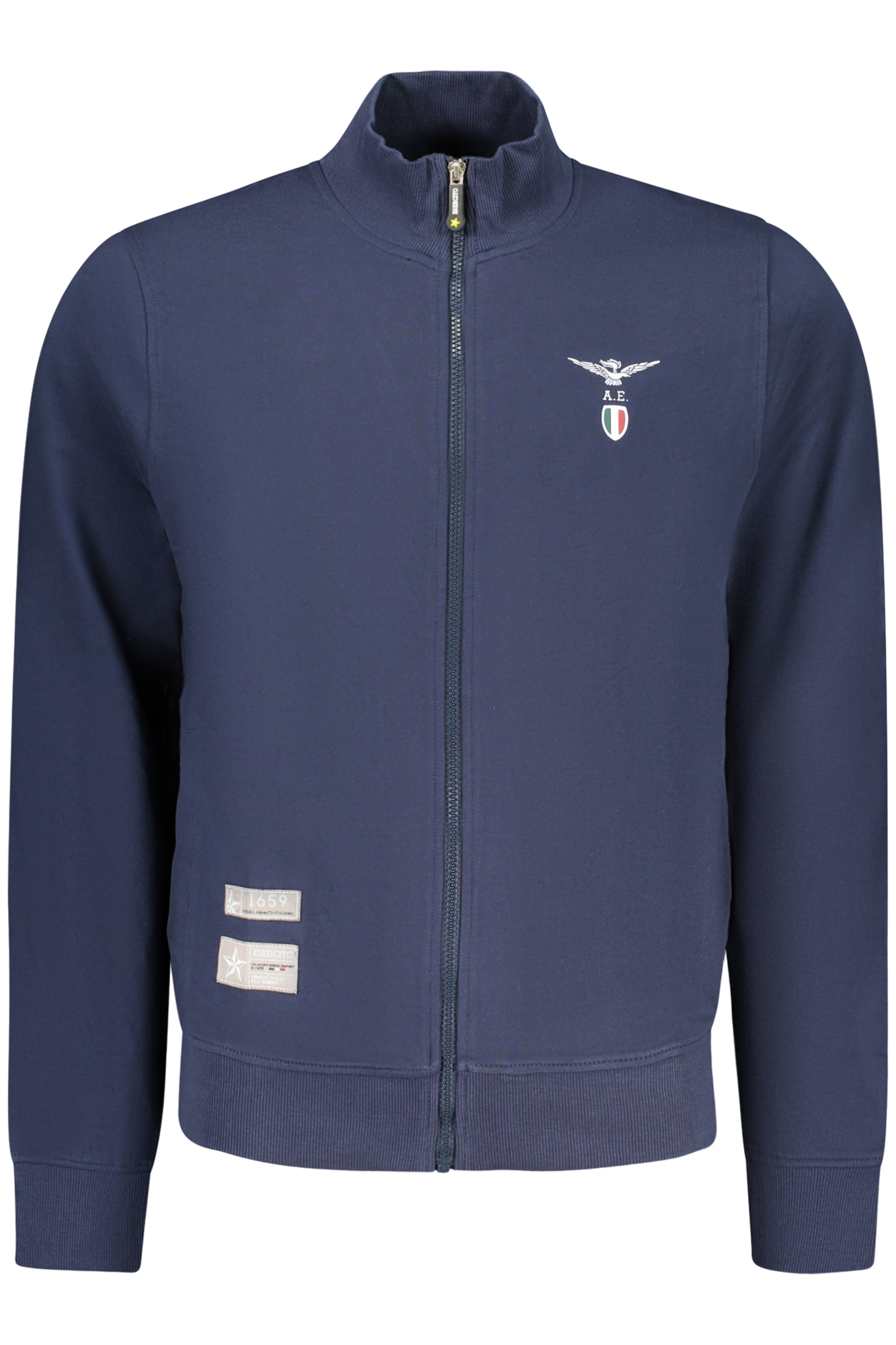 ACCADEMIA MILITARE FELPA CON ZIP UOMO - Blu