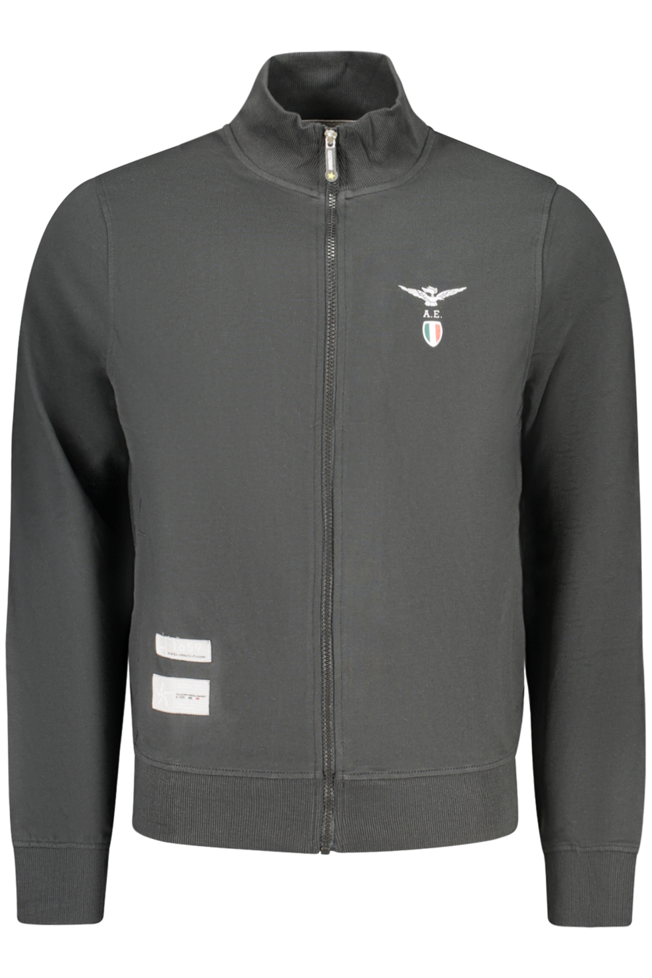 ACCADEMIA MILITARE FELPA CON ZIP UOMO - Nero