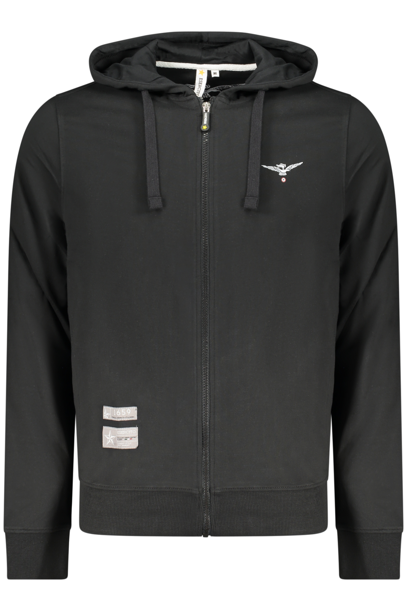 ACCADEMIA MILITARE FELPA CON ZIP UOMO - Nero