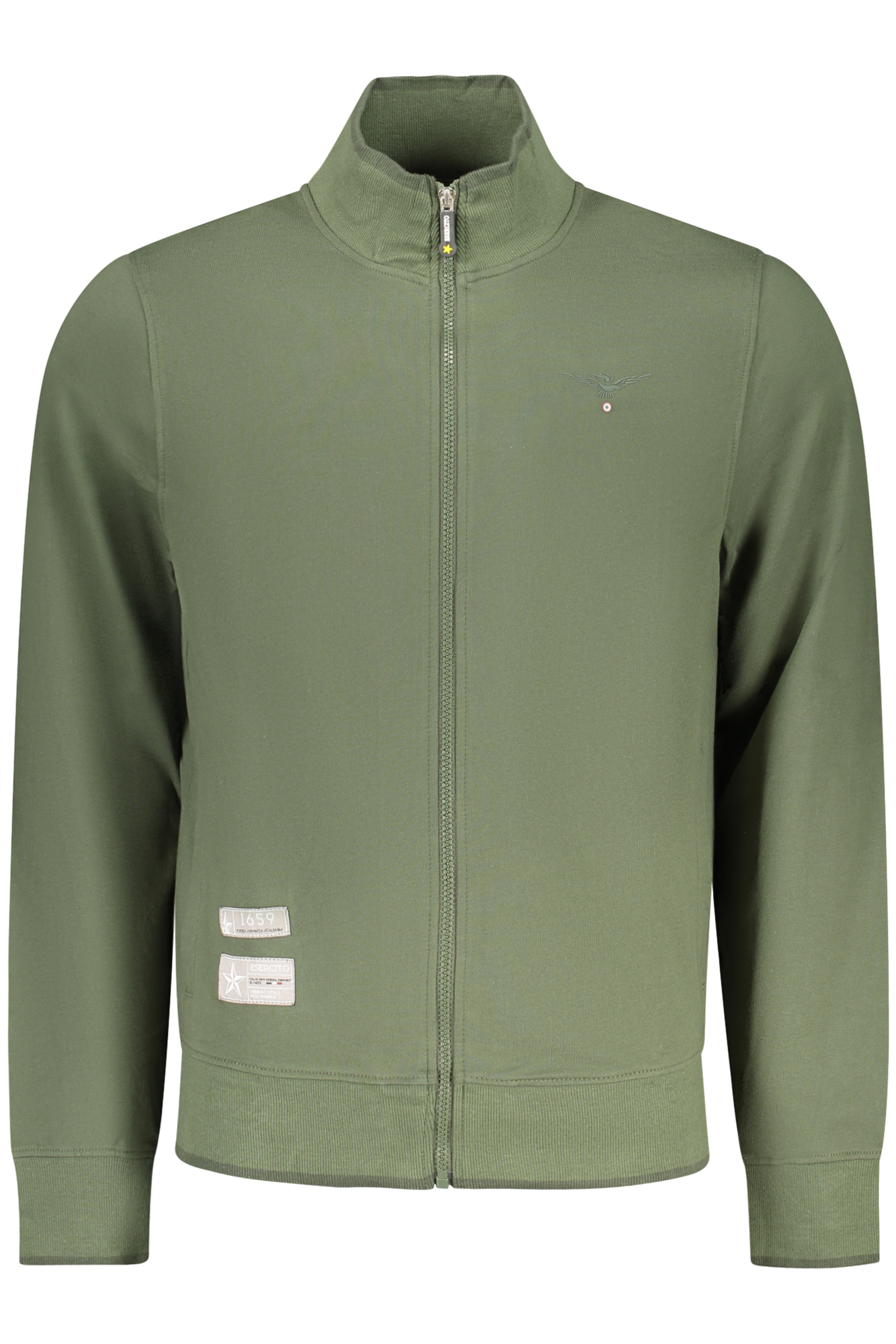 ACCADEMIA MILITARE FELPA CON ZIP UOMO - Verde